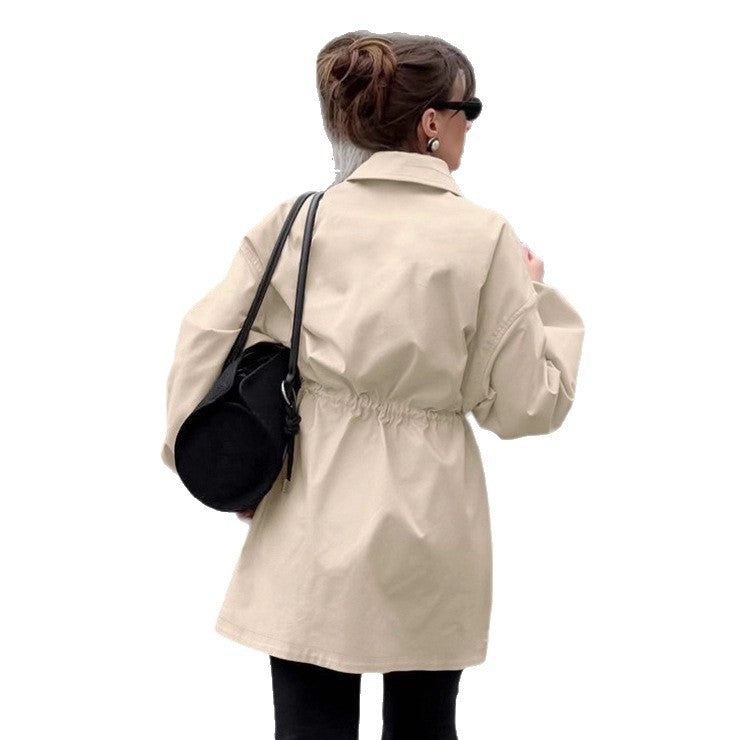 Damen Utility-Jacke im modernen Design mit Gürteldetails und großen Taschen R&B