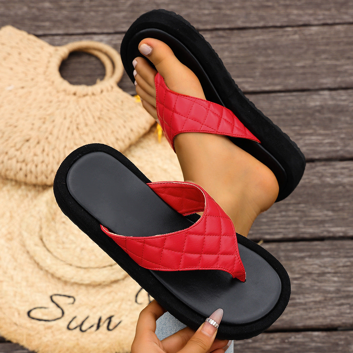 Damen Slipper mit gepolstertem Fußbett und R&Brnem Design R&B