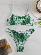 Damen Bikini-Set mit verträumtem geometrischem Muster R&B