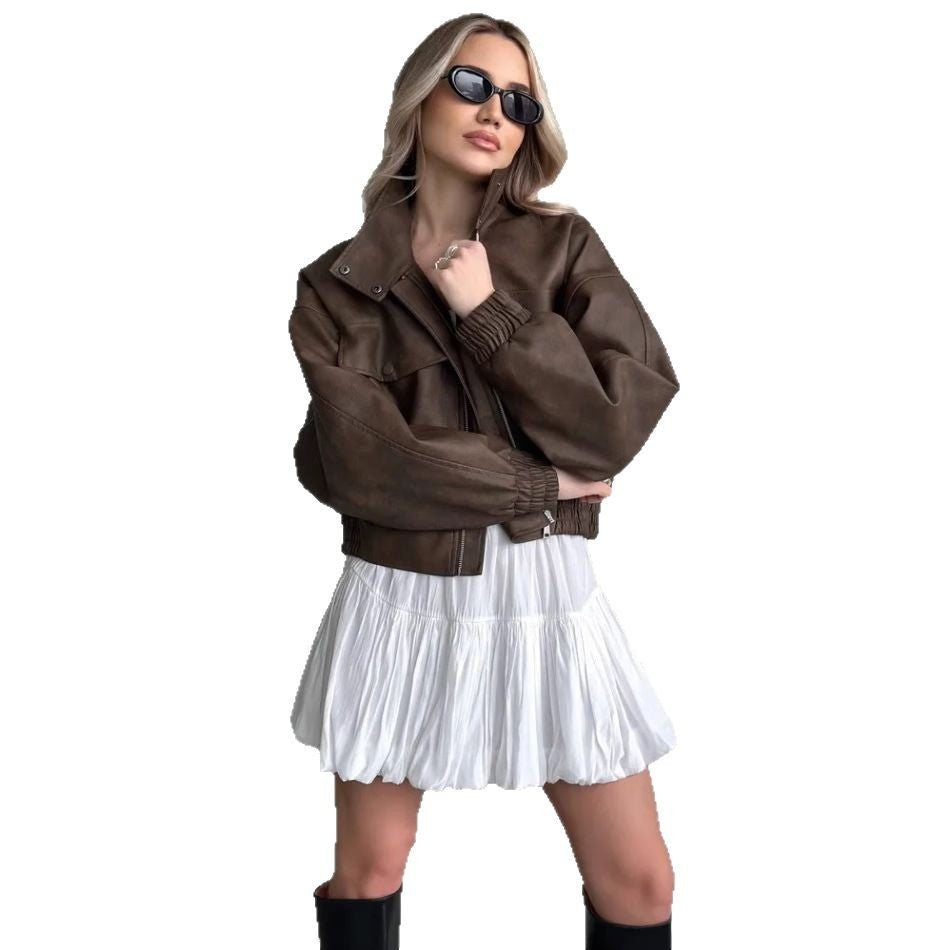 Damen Trendige oversized jacke mit praktischen Taschen R&B