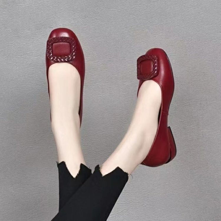 Damen Ballerinas mit elegantem, geflochtenem Detail und bequemer Sohle R&B