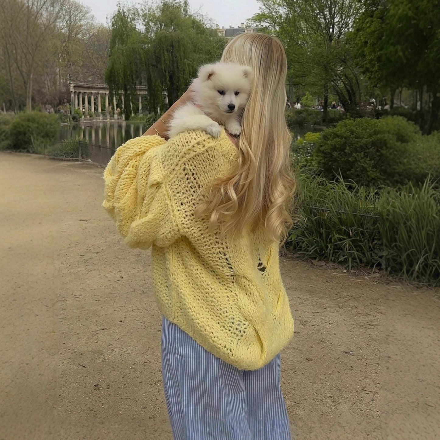 Damen Oversized Strickpullover R&B