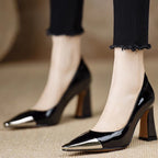 Damen Elegante Pumps mit moderner Metallspitze