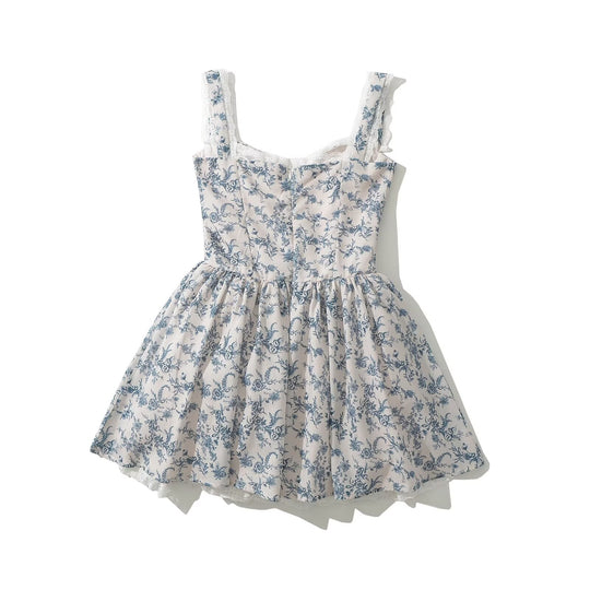Damen Floral Design Sommerkleid R&B
