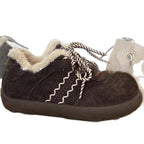 Damen Kuschelige Hausschuhe aus hochwertigem Wildleder mit flauschigem Innenfutter R&B