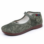 Damen Modische Ballerinas mit floralem Stickdesign R&B