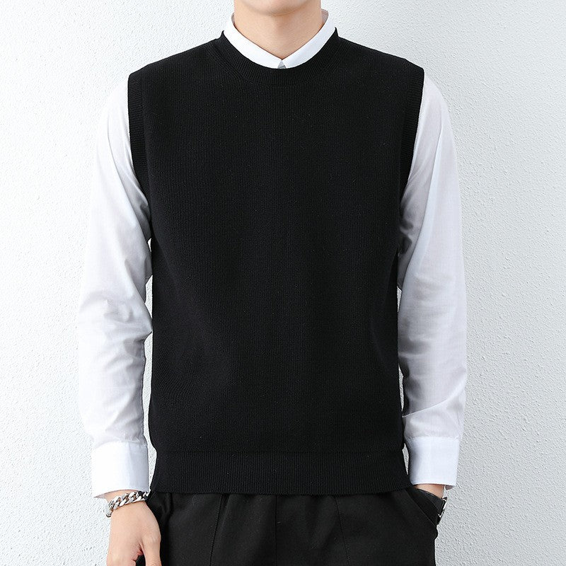 Herren Strickweste mit modernem Feinstrickmuster und bequemer Passform R&B