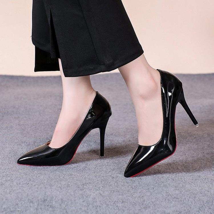 Damen elegante Pumps mit spitzem Zehenbereich und künstlerischem Absatz R&B