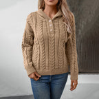 R&B | Klassischer Pullover Mit Zopfmuster Design