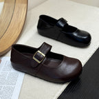 Damen Mary Janes mit modischem Schnallenverschluss und bequemer Sohle R&B
