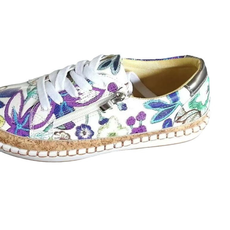 Damen modische Sneaker im kreativen Blumenmuster R&B