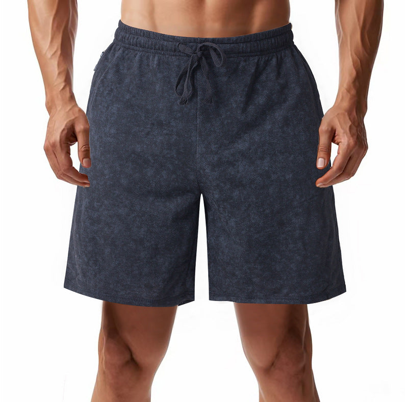 Herren bequeme Freizeit-Shorts aus sanftem Stoff mit verstellbarem Kordelzug R&B