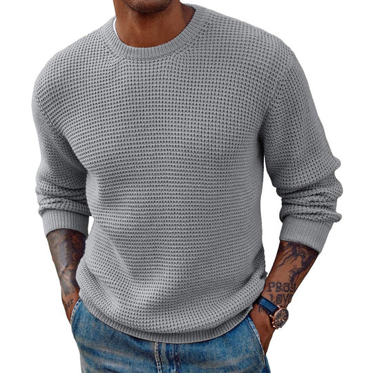 Herren Großer Strickpullover mit strukturiertem Gewebe R&B