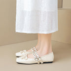 Damen Ballerinas mit modischen Schnallen und elegantem Schnitt