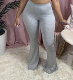 Damen Hochbundige Bootcut-Leggings aus weichem Jersey