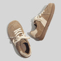 Damen Bequeme Freizeitsneaker aus hochwertigem Wildleder mit rutschfester Sohle