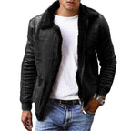 Herren Lammfellgefütterte jacke im modernen Design R&B