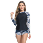 Damen modischer Rashguard-Bikini-Set R&B