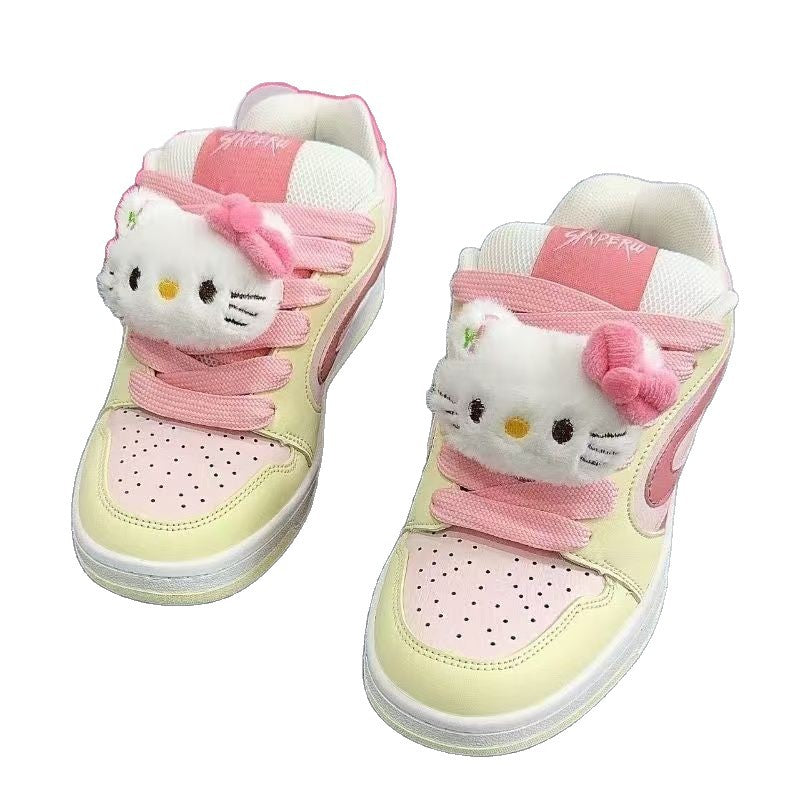 Damen Sportliche Sneakers mit niedlichem Tierdesign