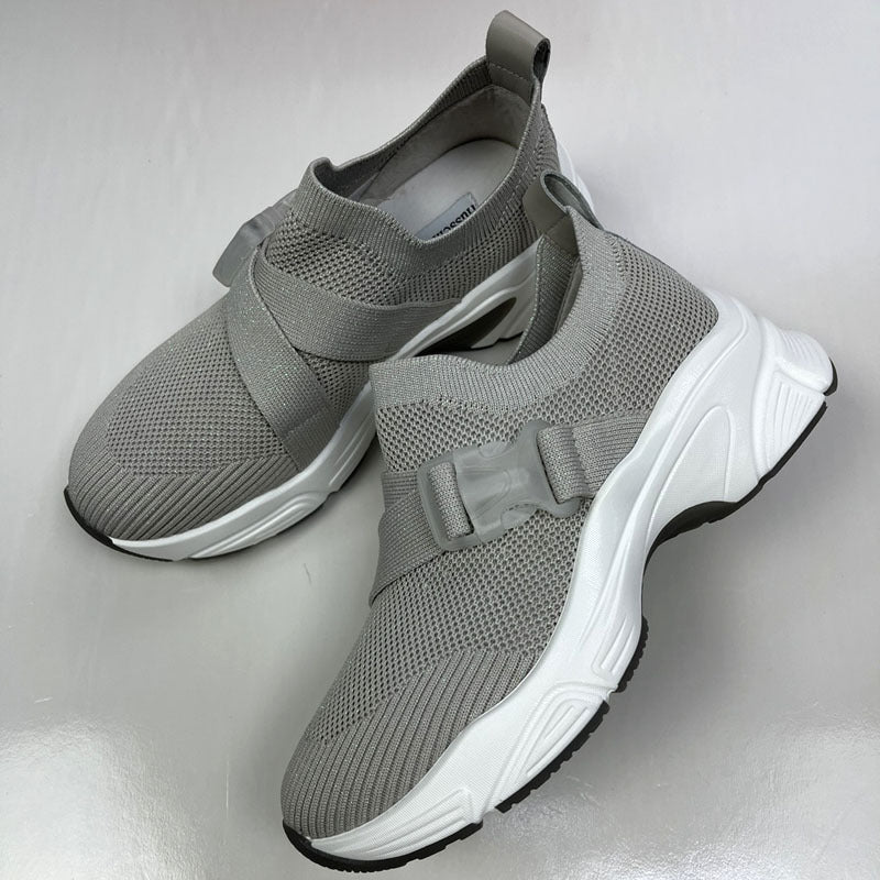 Damen Sportliche Slip-On Sneakers mit elastischem Halteband R&B