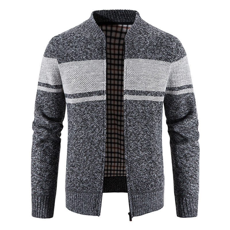 Herren modische Strickjacke mit strukturiertem Design R&B