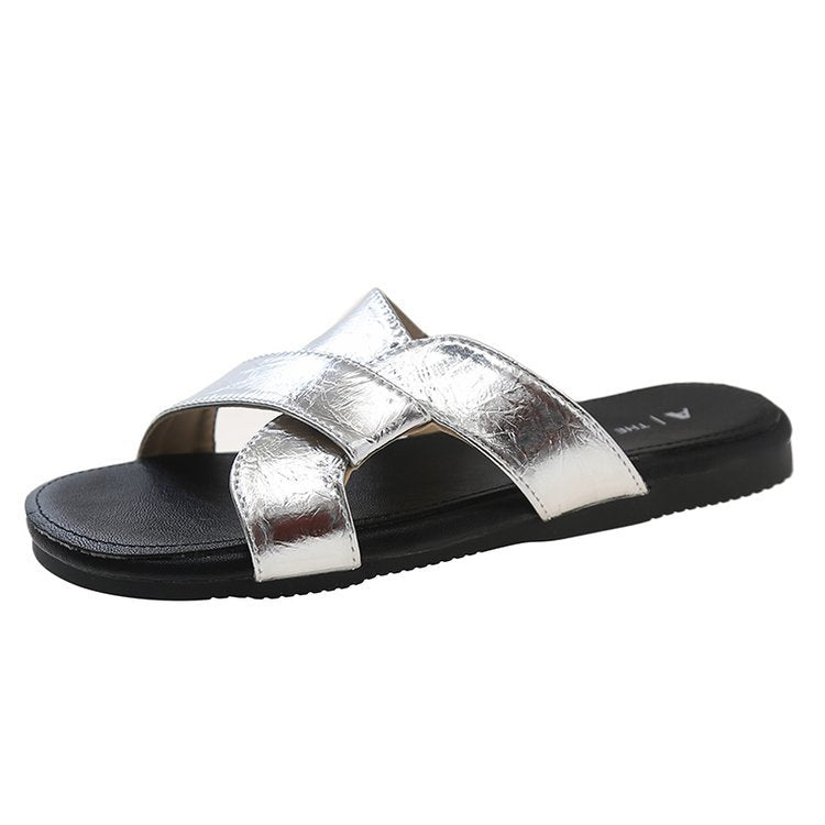 Damen modische Sandalen mit Pompons R&B