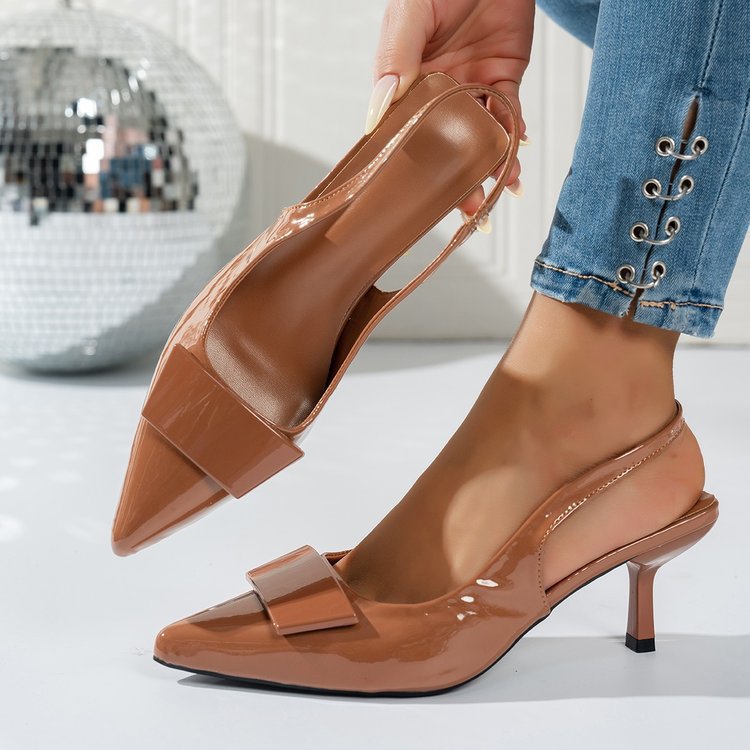Damen Elegante Slingback-Pumps mit modischem Schleifen-Detail R&B