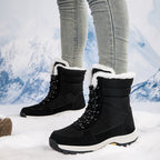 Damen Isolierte Winterstiefel mit rutschfester Sohle und warmem Futter