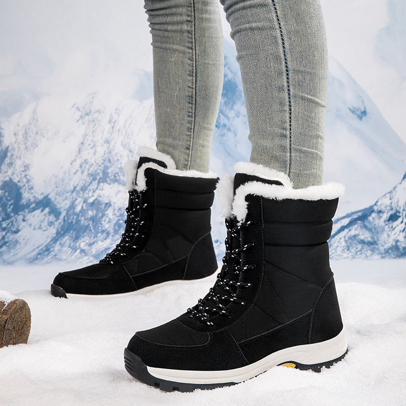 Damen Isolierte Winterstiefel mit rutschfester Sohle und warmem Futter