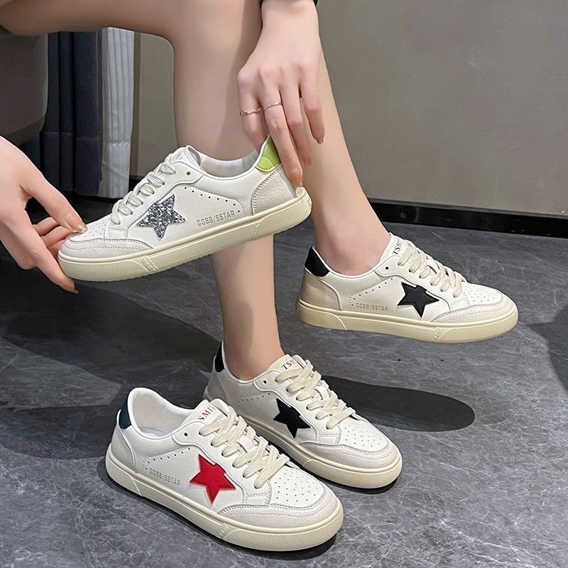 Damen Urban Casual Sneakers mit kontrastierendem Sternen-Design R&B