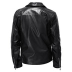 Herren Bikerjacke aus hochwertigem Kunstleder