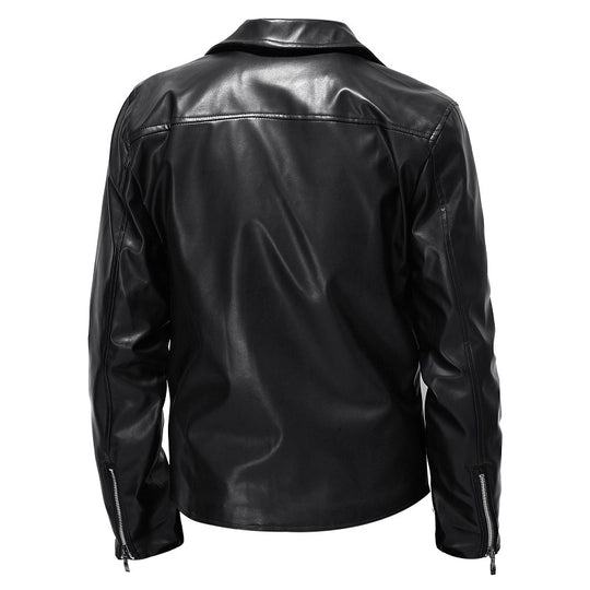 Herren Bikerjacke aus hochwertigem Kunstleder R&B
