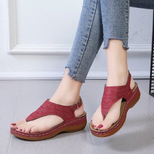Damen Zehentrenner mit verstellbarem Riemen und ergonomischem Fußbett R&B
