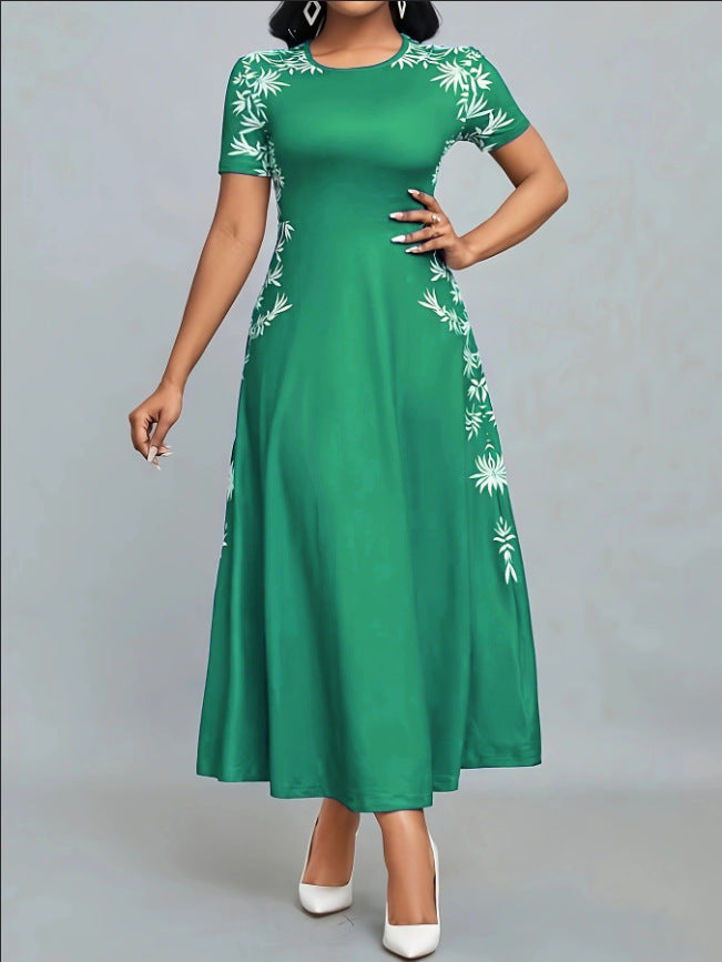 Damen Elegantes Maxikleid mit floralen Stickereien R&B