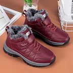 Damen Winterstiefel mit dickem Futter und rutschfester Sohle R&B