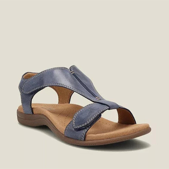 Damen Komfortable Sandalen mit verstellbaren Riemen und ergonomischem Fußbett R&B