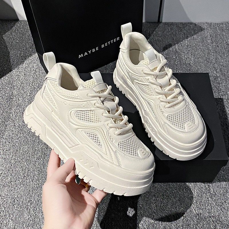Damen Chunky Sneakers mit luftdurchlässigem Mesh und komfortabler Dämpfung