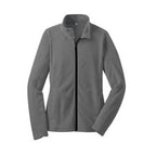 Damen Fleecejacke mit hochschließendem Kragen und seitlichen Taschen R&B