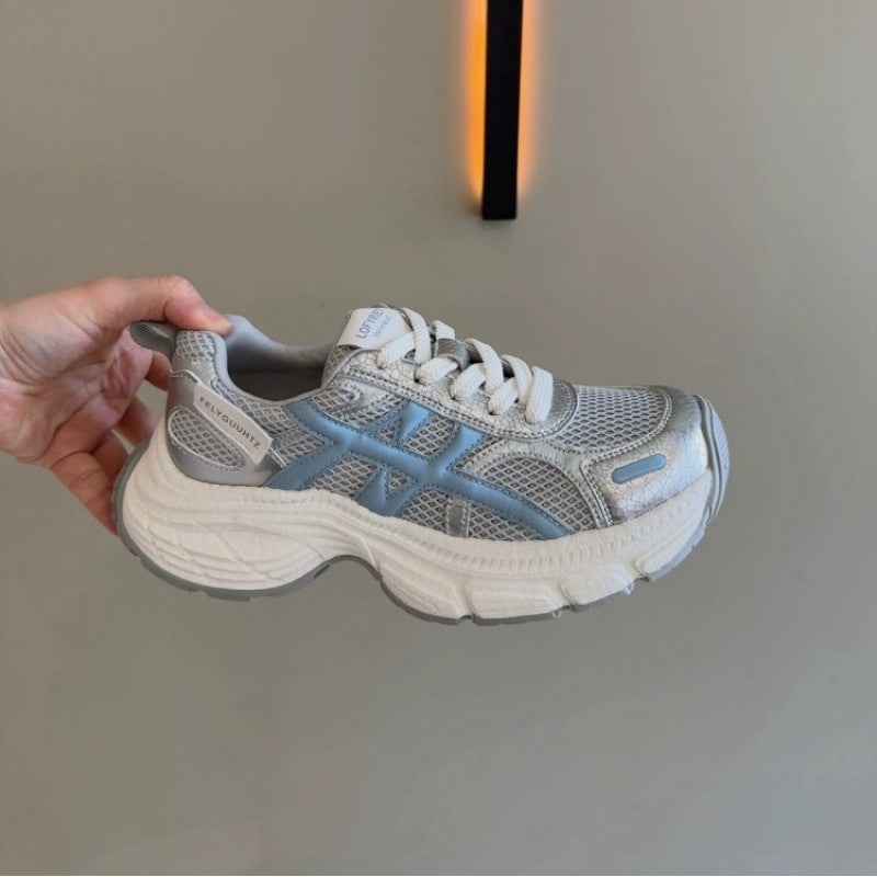 Damen Sportliche Sneaker mit atmungsaktivem Mesh-Obermaterial und rutschfester Sohle R&B