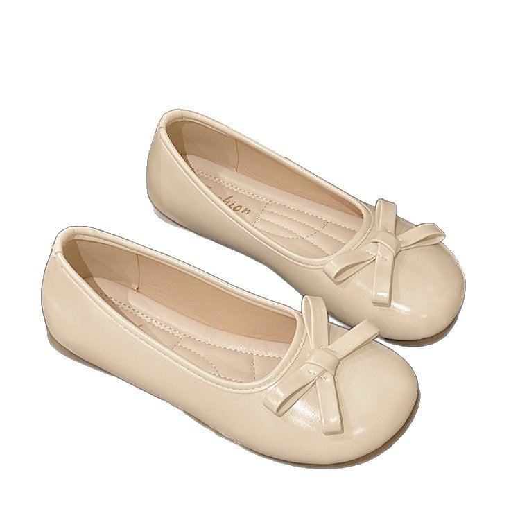 Damen elegante Ballerinas mit zierlichem Schleifenakzent R&B