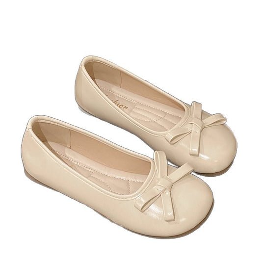 Damen elegante Ballerinas mit zierlichem Schleifenakzent R&B