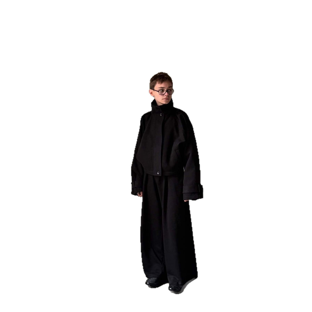 Damen Oversized Wolljacke mit elegantem Schnitt und praktischen Taschen R&B