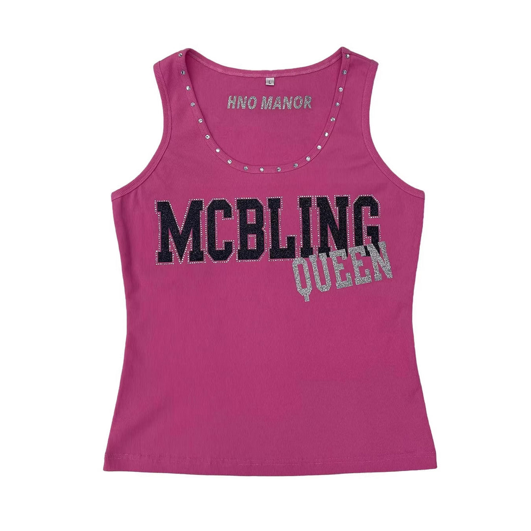 Damen Trendiges Tanktop mit Glitzerakzenten R&B