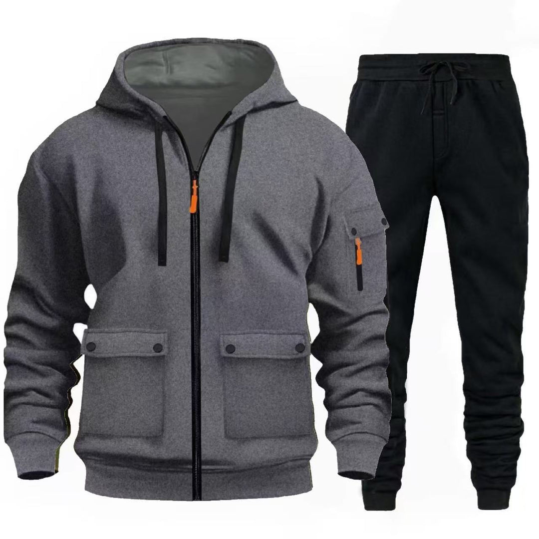 Herren sportlicher Jacke mit praktischen Taschen und Jogginghose R&B