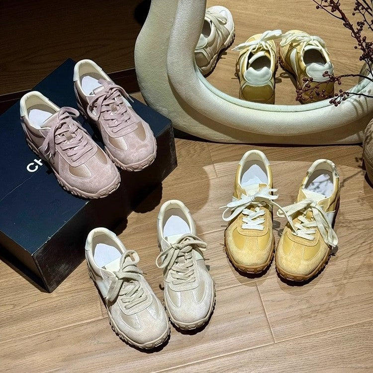 Damen modische Sneakers mit atmungsaktiver Oberflächenstruktur und rutschfester Gummisohle R&B