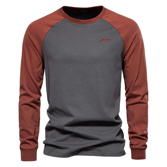 Herren Langarmshirt mit markantem Raglan-Design R&B