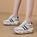 Damen Chunky Sneakers mit sportlichem Design und dämpfender Sohle R&B