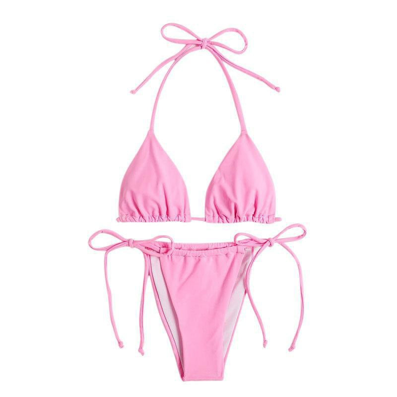 Damen Triangel-Bikini mit verstellbaren BindR&Bändern und nahtlosem Design R&B