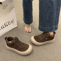 Damen Chunky Sneakers mit weichem Veloursleder und dämpfender Sohle