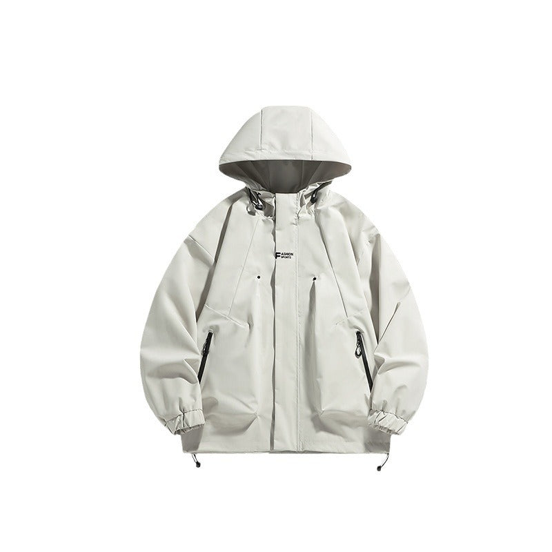 Herren multifunktionale Winterjacke mit isolierendem Fleecefutter und verstellbarer Kapuze R&B